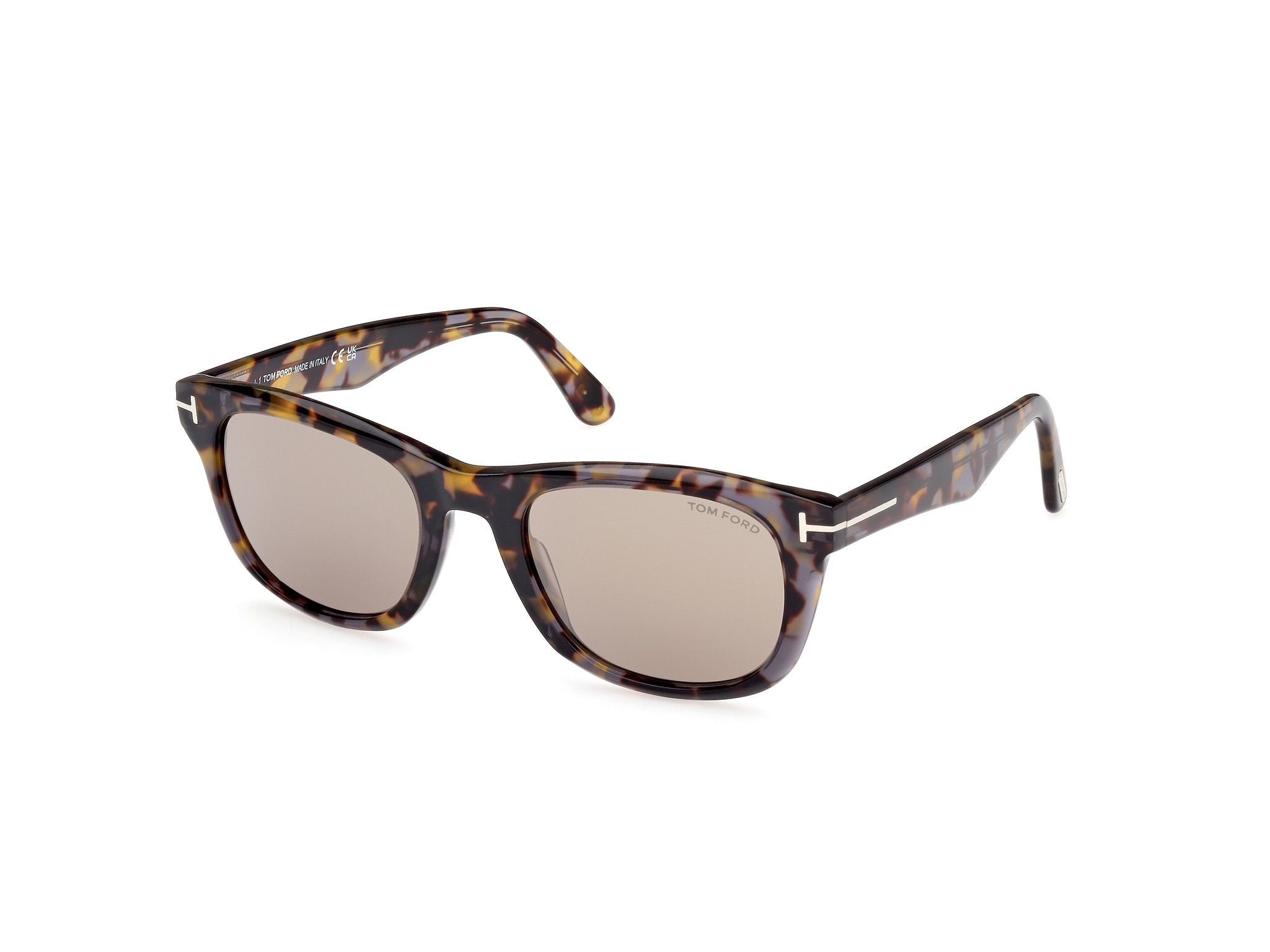 

Мужские солнцезащитные очки Tom Ford Kendel 54 мм в цветной оправе Havana FT1076-55L-54, цвет coloured havana