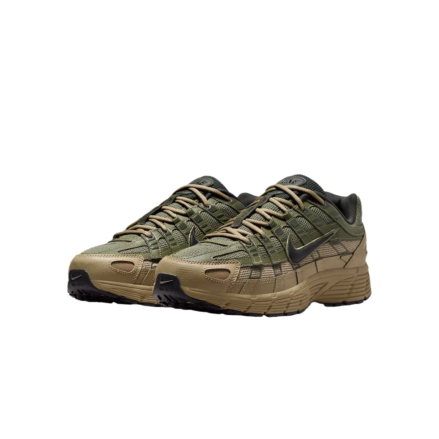 Кроссовки Nike P-6000 Medium Olive Green/Sequoia Green/Parachute Beige/Black — фото 3