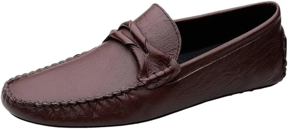 Лоферы кожаные мужские Luxury Men’s, коричневый DHFIRUFSHLO — фото 4