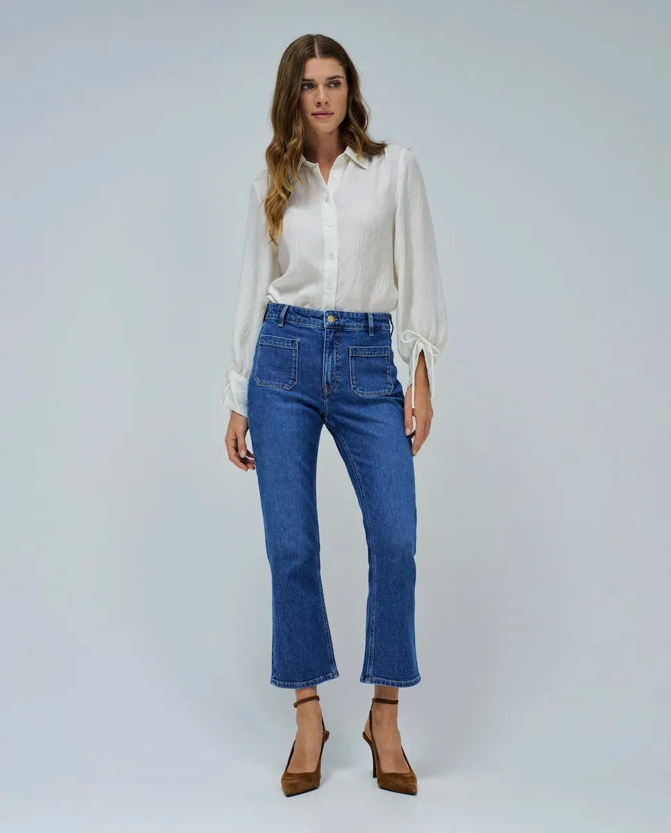 

Женские джинсы Faith Push In с укороченным расклешенным низом Salsa Jeans, синий