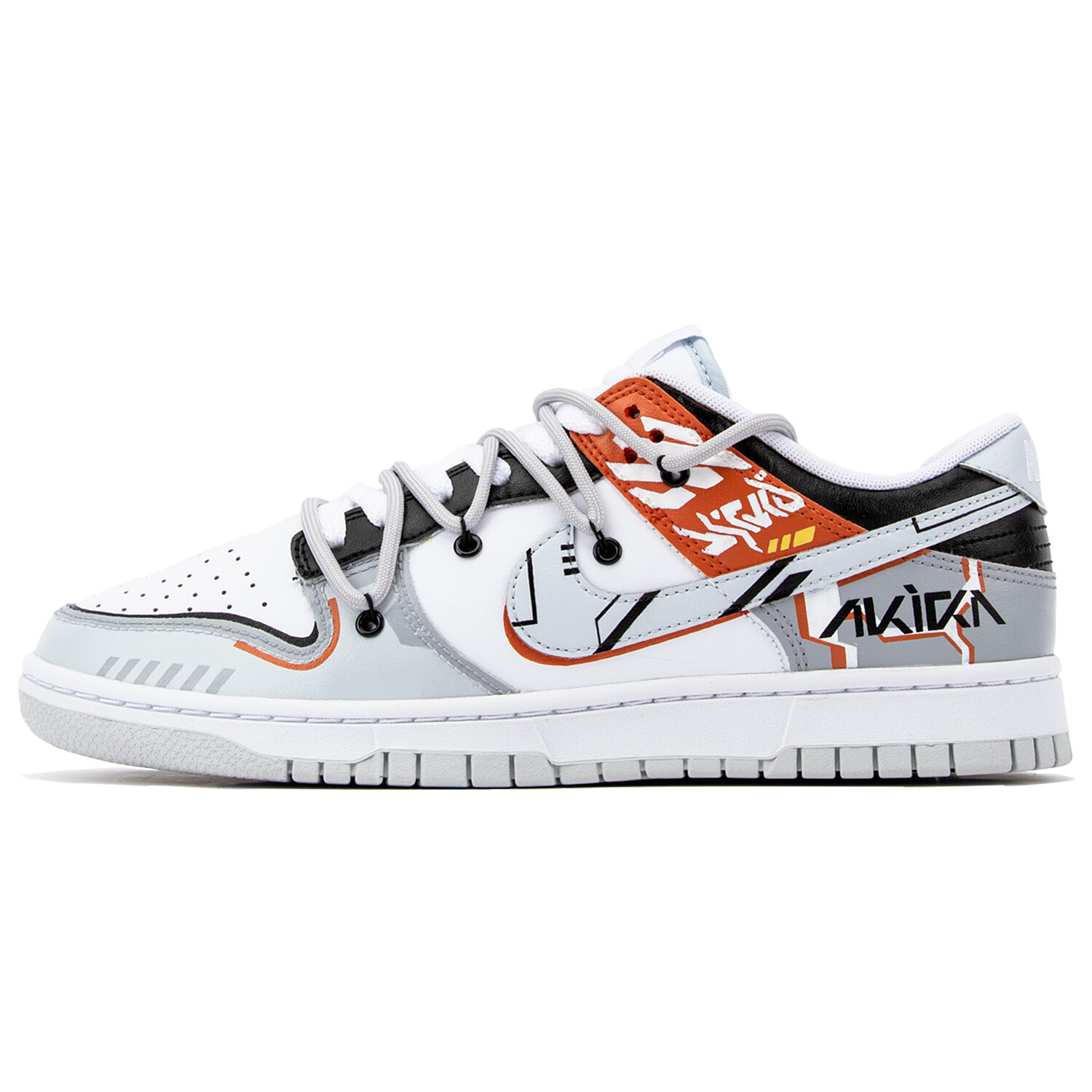 

Кроссовки Nike Dunk Skateboarding Shoes Men Low-top Gray/Orange, серый/оранжевый