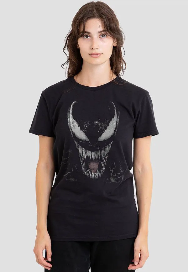 

Футболка с крупным принтом лица брока из вселенной marvel Marvel, Black, Черный, Футболка с крупным принтом лица брока из вселенной marvel Marvel, Black