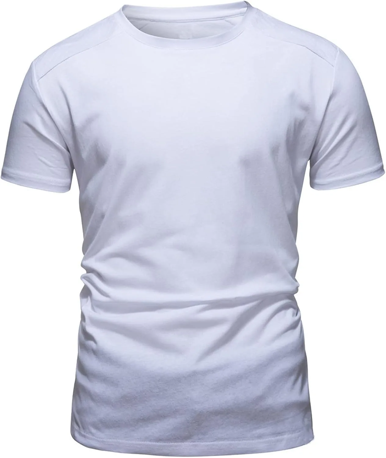 

Tuduoms Футболка с коротким рукавом для мужчин, Active Basic, Cotton Soft, Slim Fit