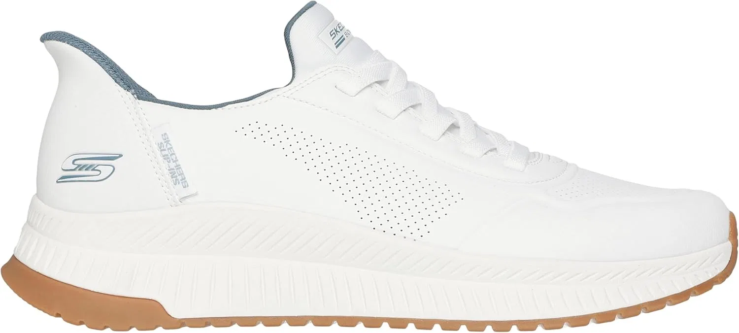 Мужские туфли Skechers BOBS Squad 4 Direct без шнурков, White