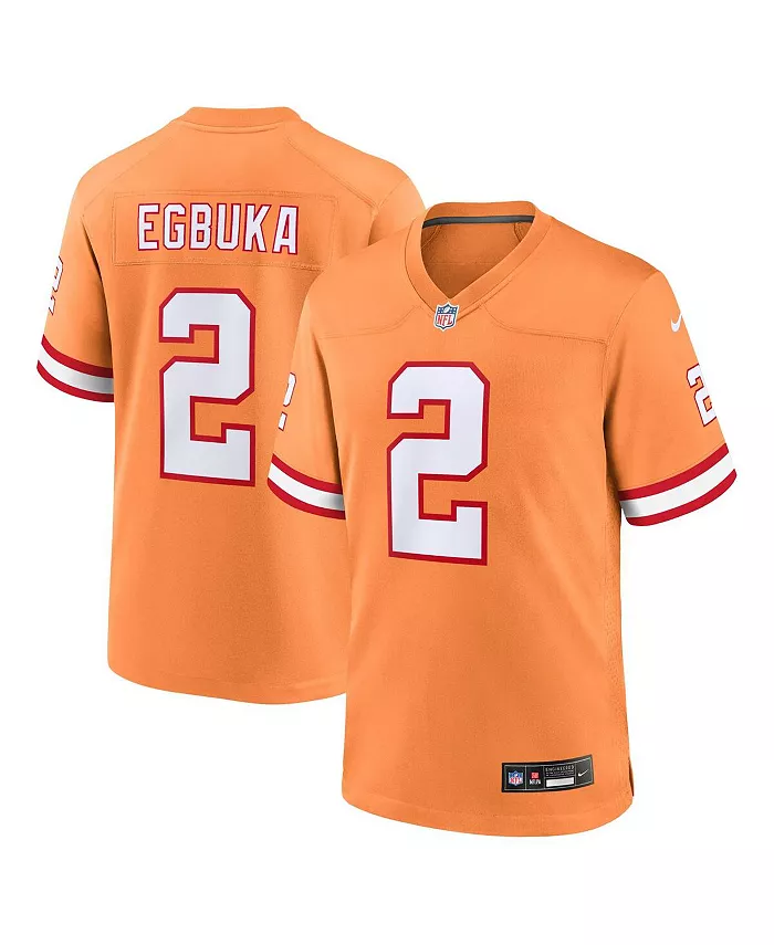 

Мужская футболка Emeka Egbuka Creamsicle Tampa Bay Buccaneers Alternate 2 Game Джерси Nike