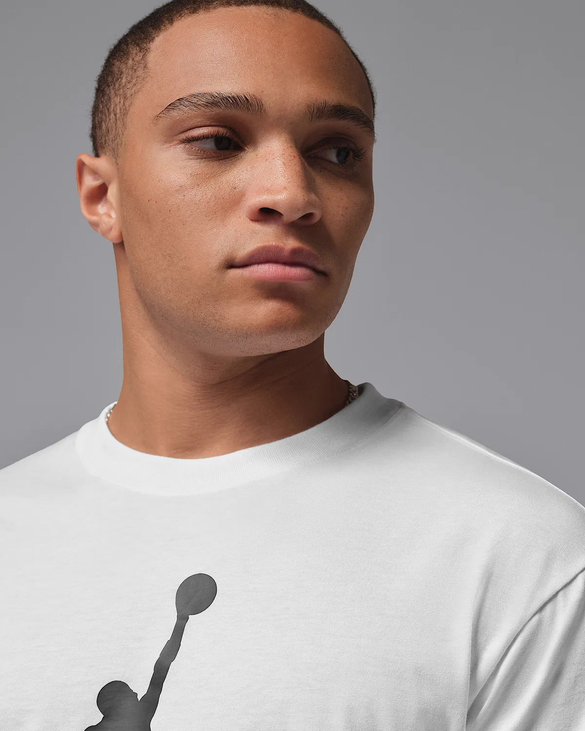 Мужская футболка Jordan, White/Black/Black — фото 3