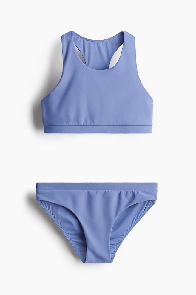 

Спортивное бикини с лайкрой H&M, синий