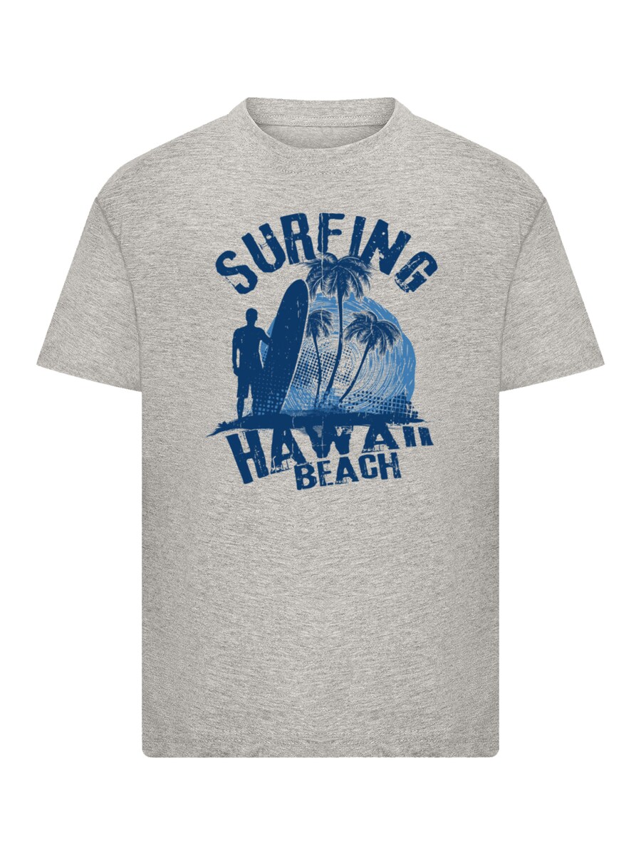 

Рубашка F4NT4STIC Hawaii Surf Beach Summer, цвет Azure/Dark blue/mottled grey