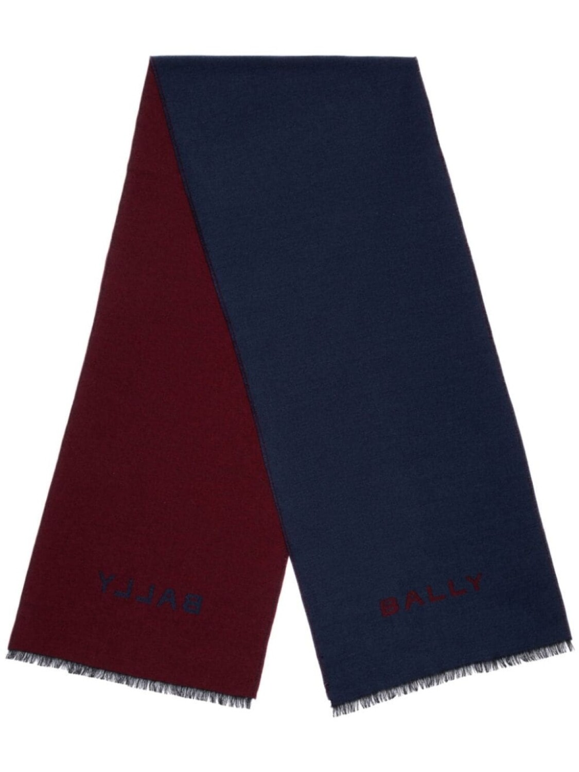 

Bally шерстяной шарф с логотипом, синий