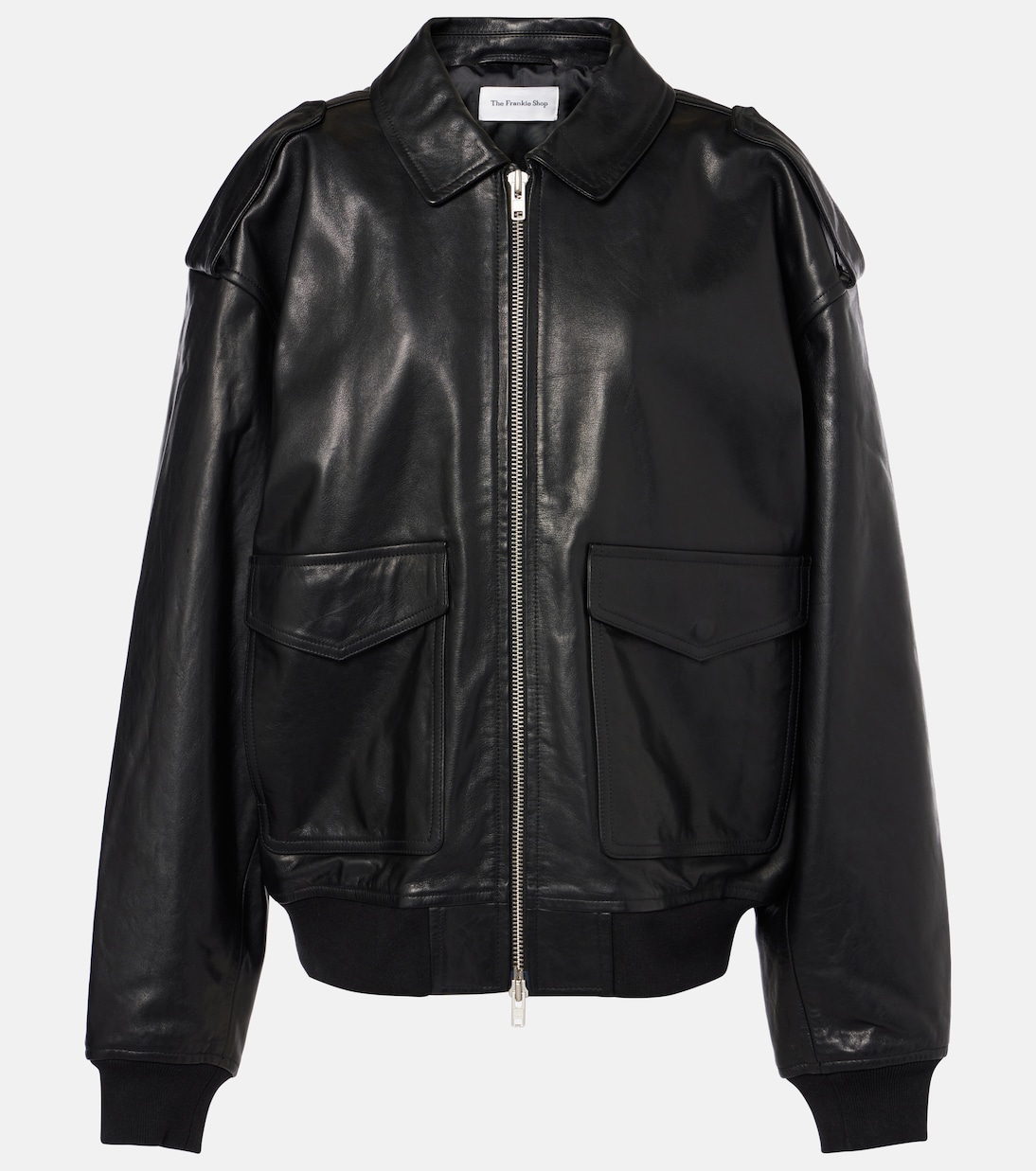 

Кожаная куртка Viper The Frankie Shop, черный