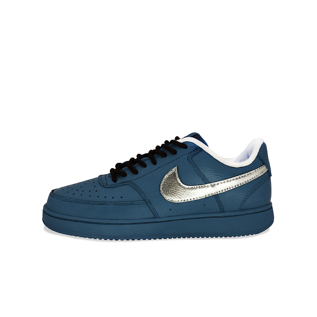 

Nike Кроссовки Court Vision Blue Sea Cold Star, универсальные низкие скейтерские мужские сине-серебристые, цвет Blue