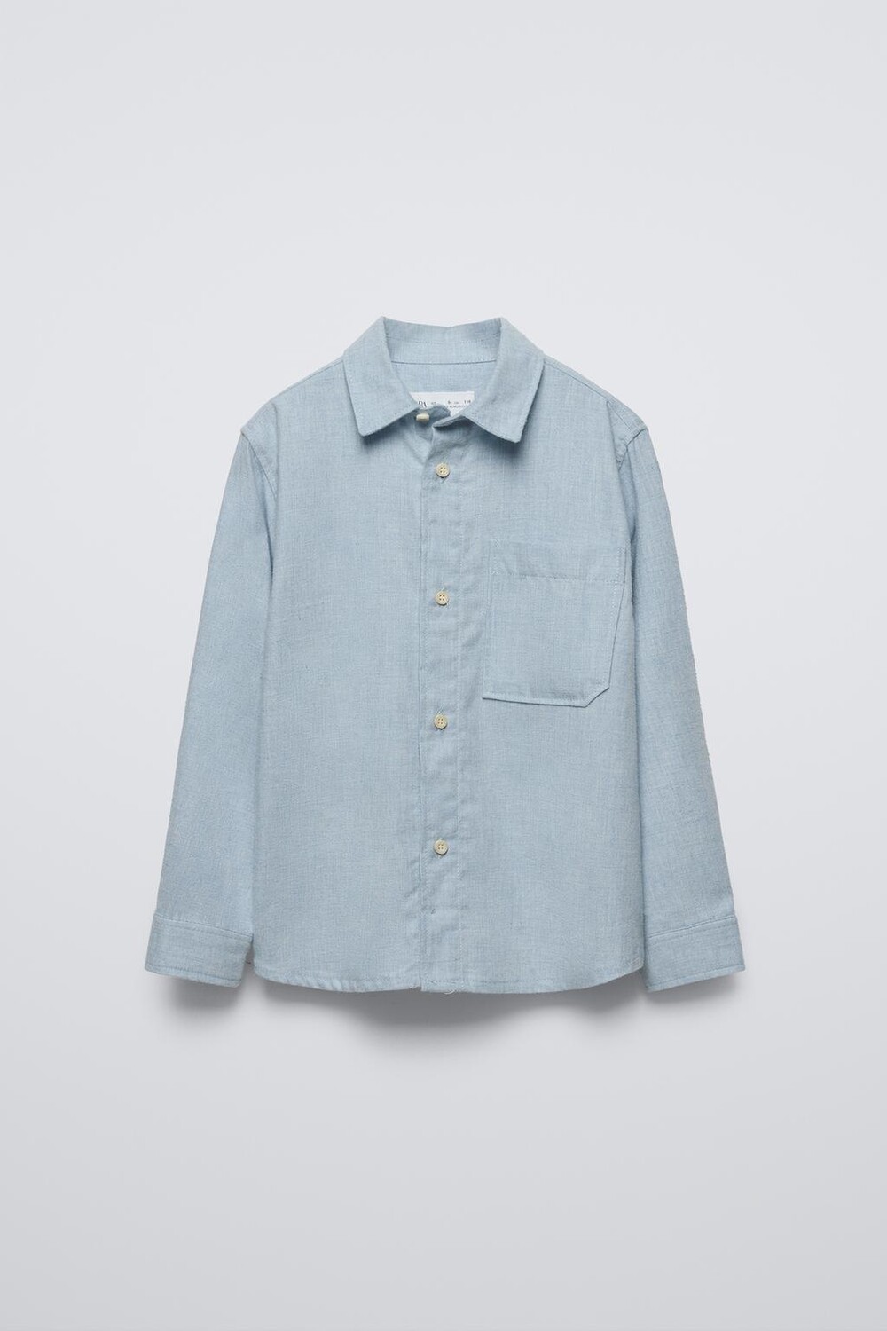

Рубашка из твила ZARA, синий