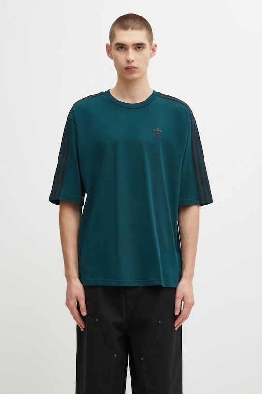 

Футболка oversize Tee из хлопка Adidas Originals, зеленый