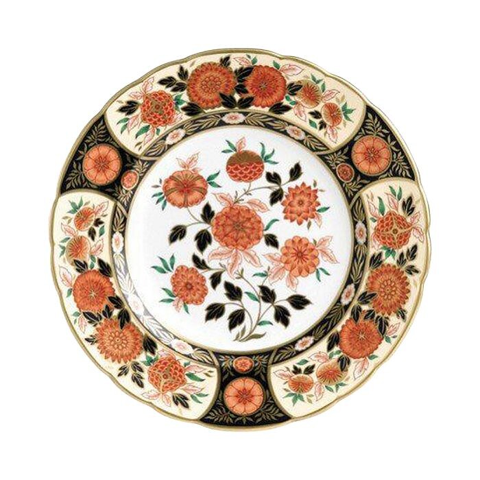 

Акцентная тарелка Royal Crown Derby Imari – античная хризантема, мультиколор