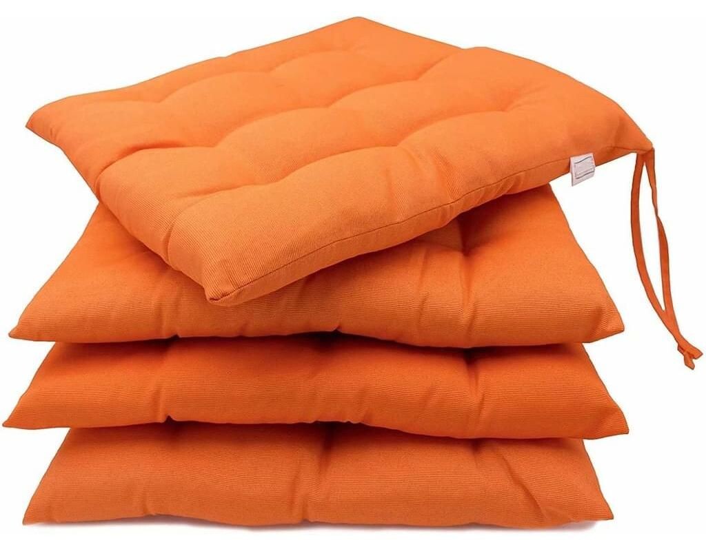 

Набор из 4 подушек на кресло Beautissu Lisa 40x40x8 см Jormftte, оранжевый