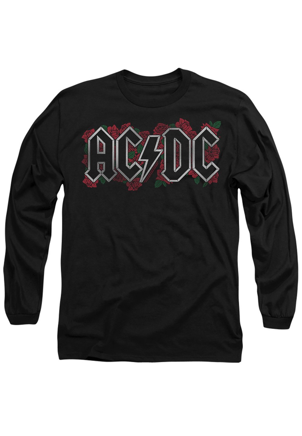 

Топ с длинными рукавами AC/DC ROSES LOGO Cotton Soul, черный