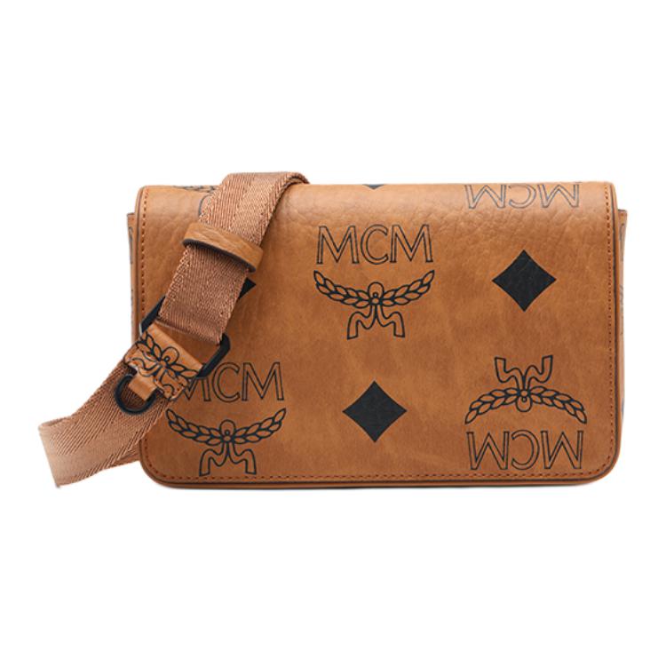 

Сумка через плечо Aren Visetos Canvas Camera, мини-клатч унисекс коричневый коньяк MCM