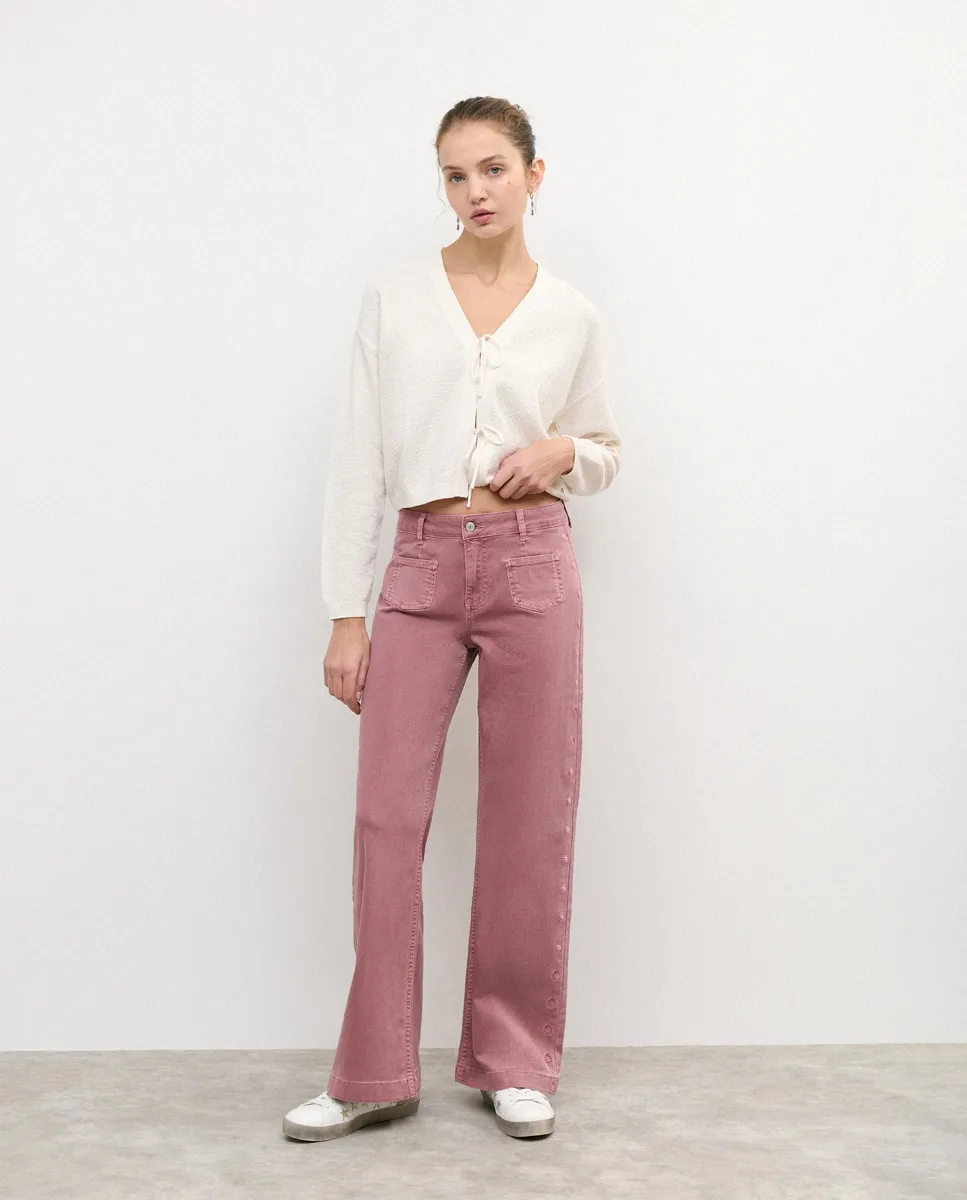 

Женские кюлоты с вышитыми солнцами Brownie, розовый