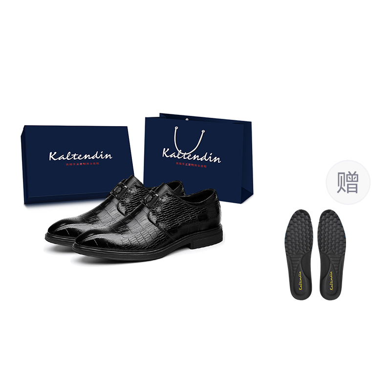 

Kaltendin Мужские черные классические туфли черные [в коробке], цвет Black[Box Included]