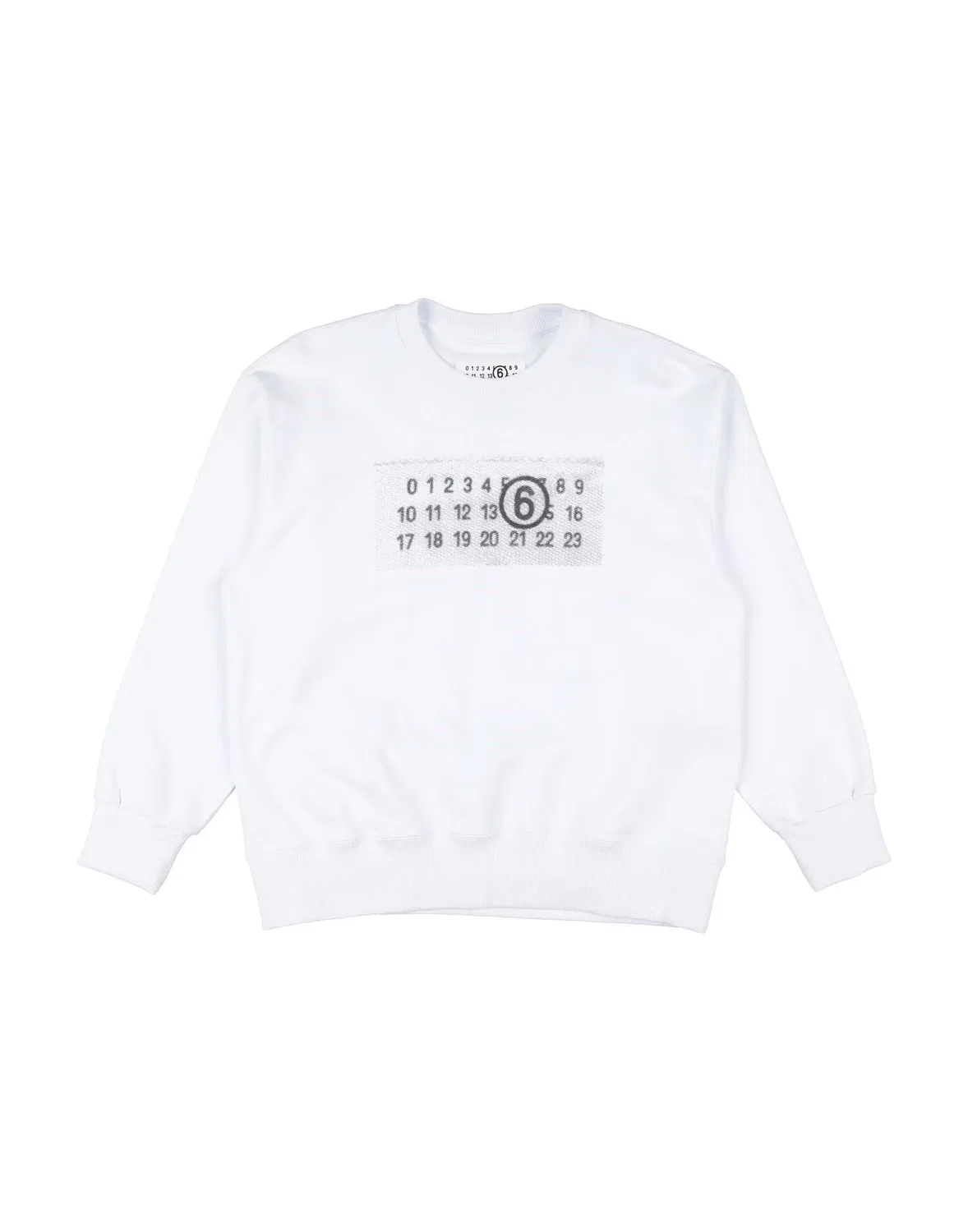Свитшот с принтом MM6 Maison Margiela, белый
