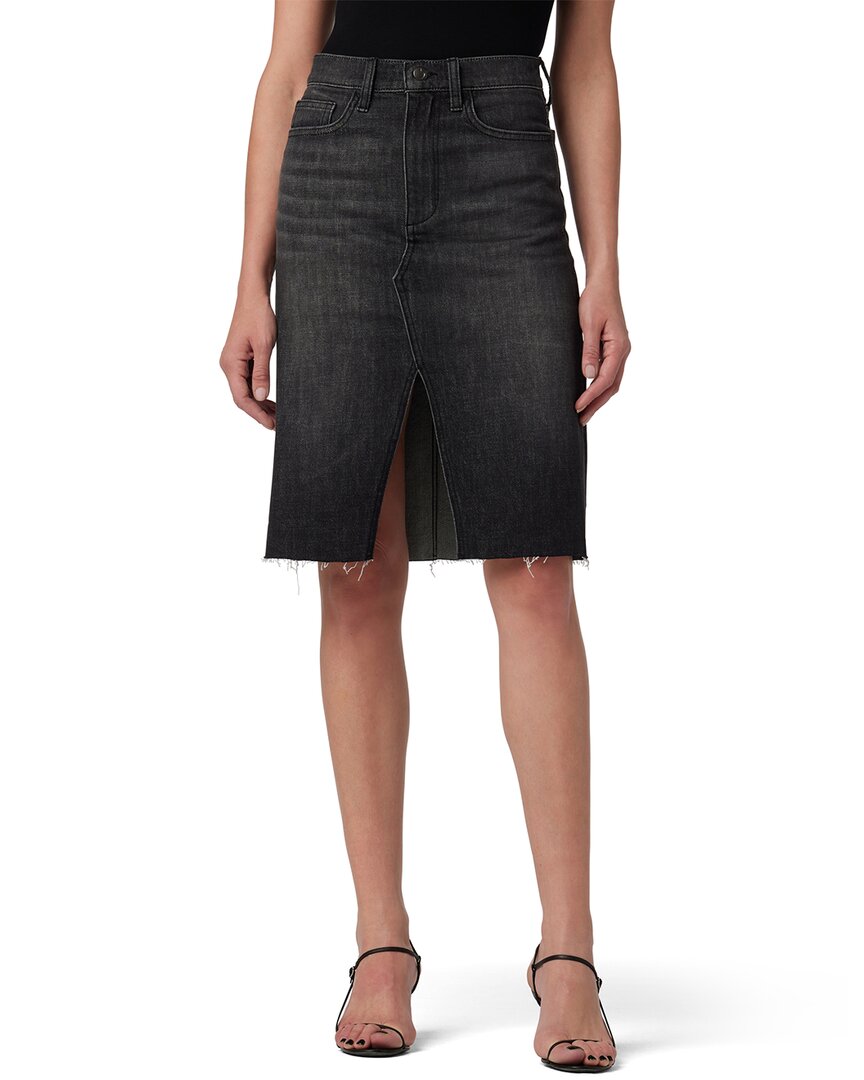 

Джинсовая юбка JOE'S с высокой талией и средней посадкой JOE'S Jeans, черный
