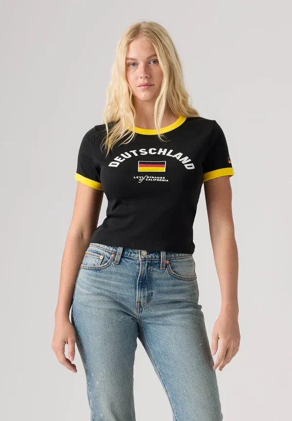 Футболка с принтом "футбольный рингер" Levi'S, мультиколор