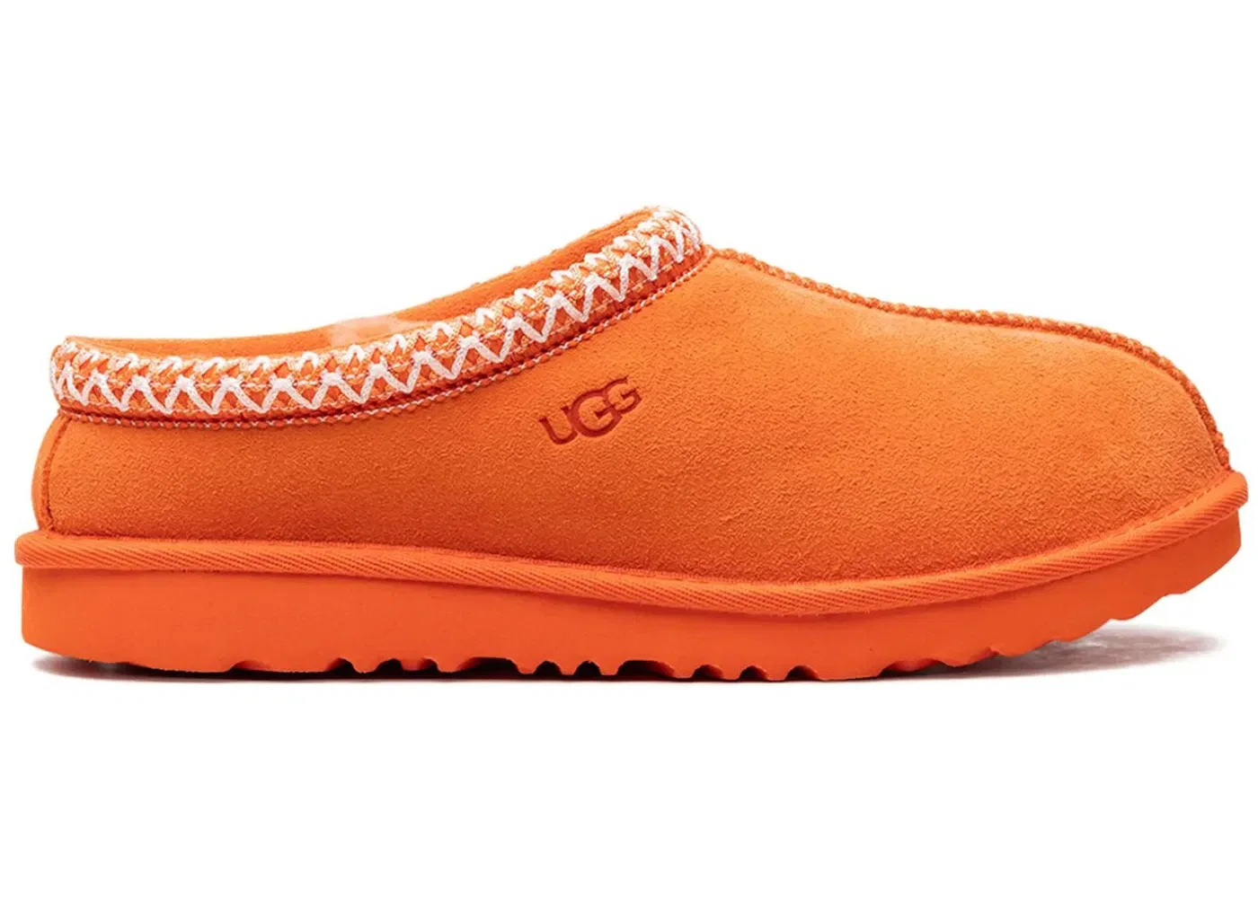 Детские тапочки с отделкой из искусственного меха UGG Tasman II Slipper, Orange Soda