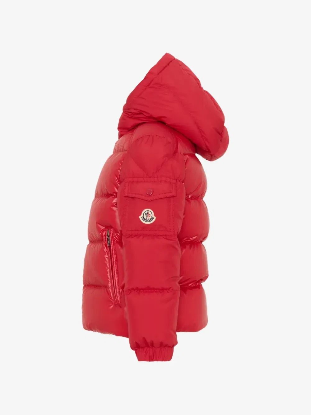 Стеганая куртка с капюшоном Hyoseris Moncler Enfant, красный — фото 3