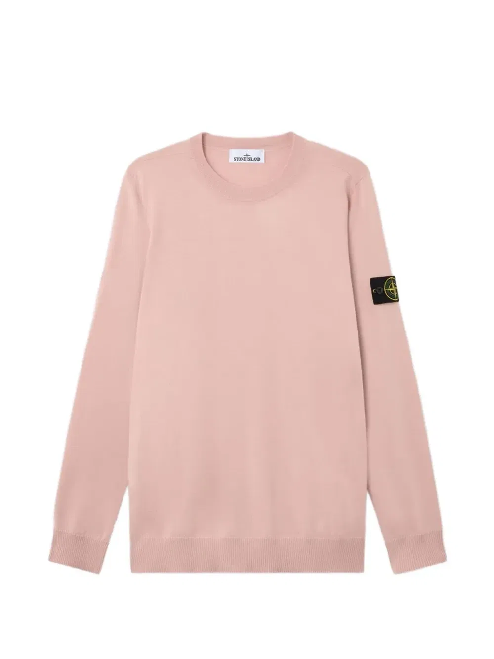 Свитер с нашивкой-логотипом Stone Island, розовый