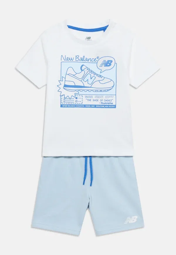 Комплект из футболки и шорт с принтом Greatest Hits Graphic Set New Balance Bright White, белый — фото 3