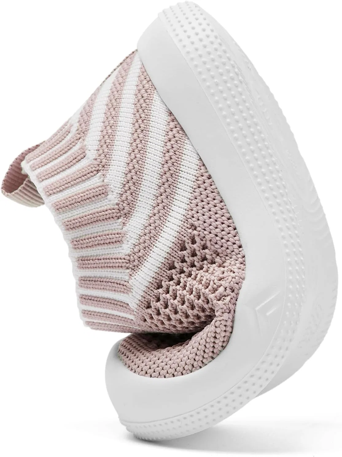 Детские дышащие пинетки-кроссовки с нескользящей подошвой Engtoy, Pink Twill — фото 4