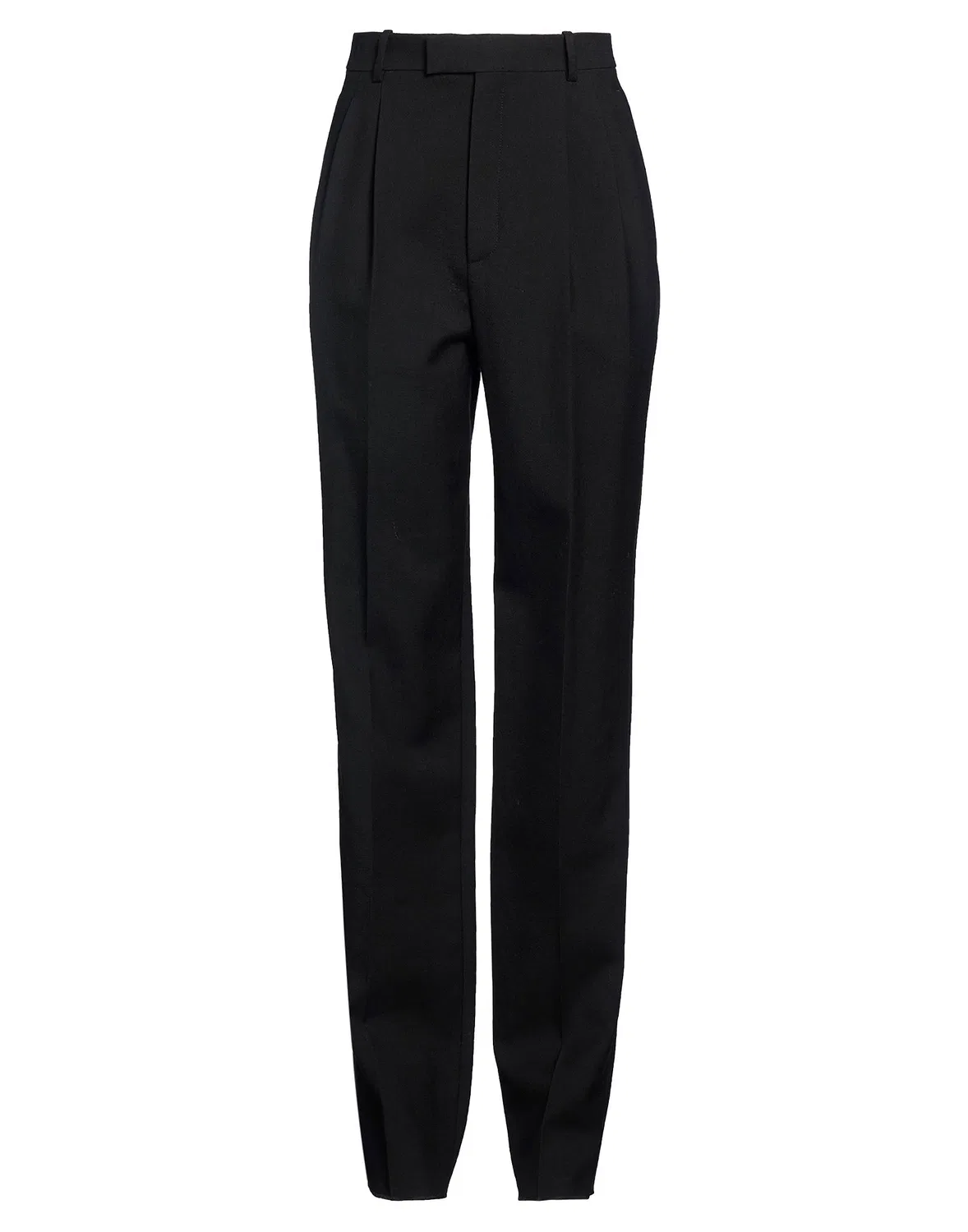 Женские tapered брюки из шерсти Saint Laurent, черный