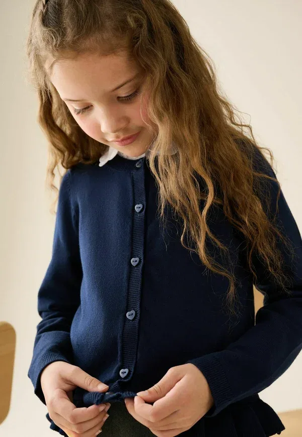 Кардиган хлопковый Cardigan Next, Navy Blue, темно-синий — фото 4