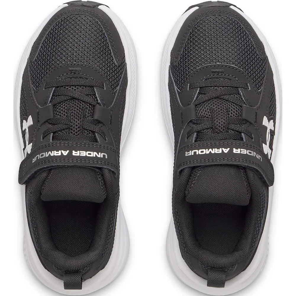 Детские кроссовки Charged+ Asserve 11 AC для бега Under Armour, Black/Black/Silver — фото 3