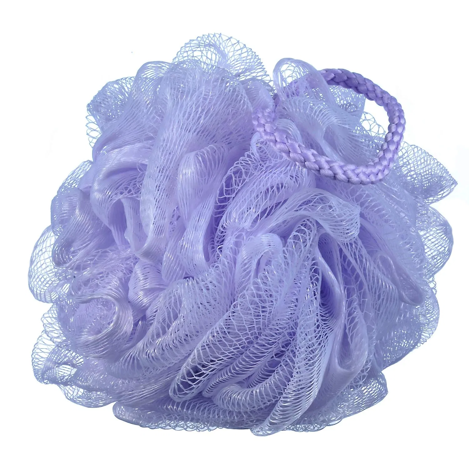 Мочалка для душа Mesh Bath Sponge, 4 шт, 60 г каждая, iboodi, Purple — фото 3