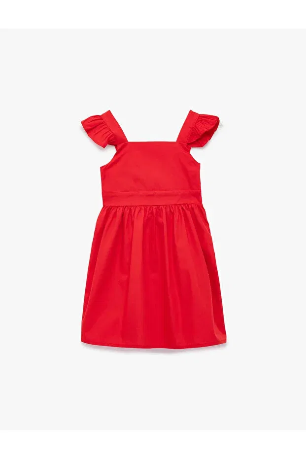 Детское платье для девочек с рюшами Koton, Red