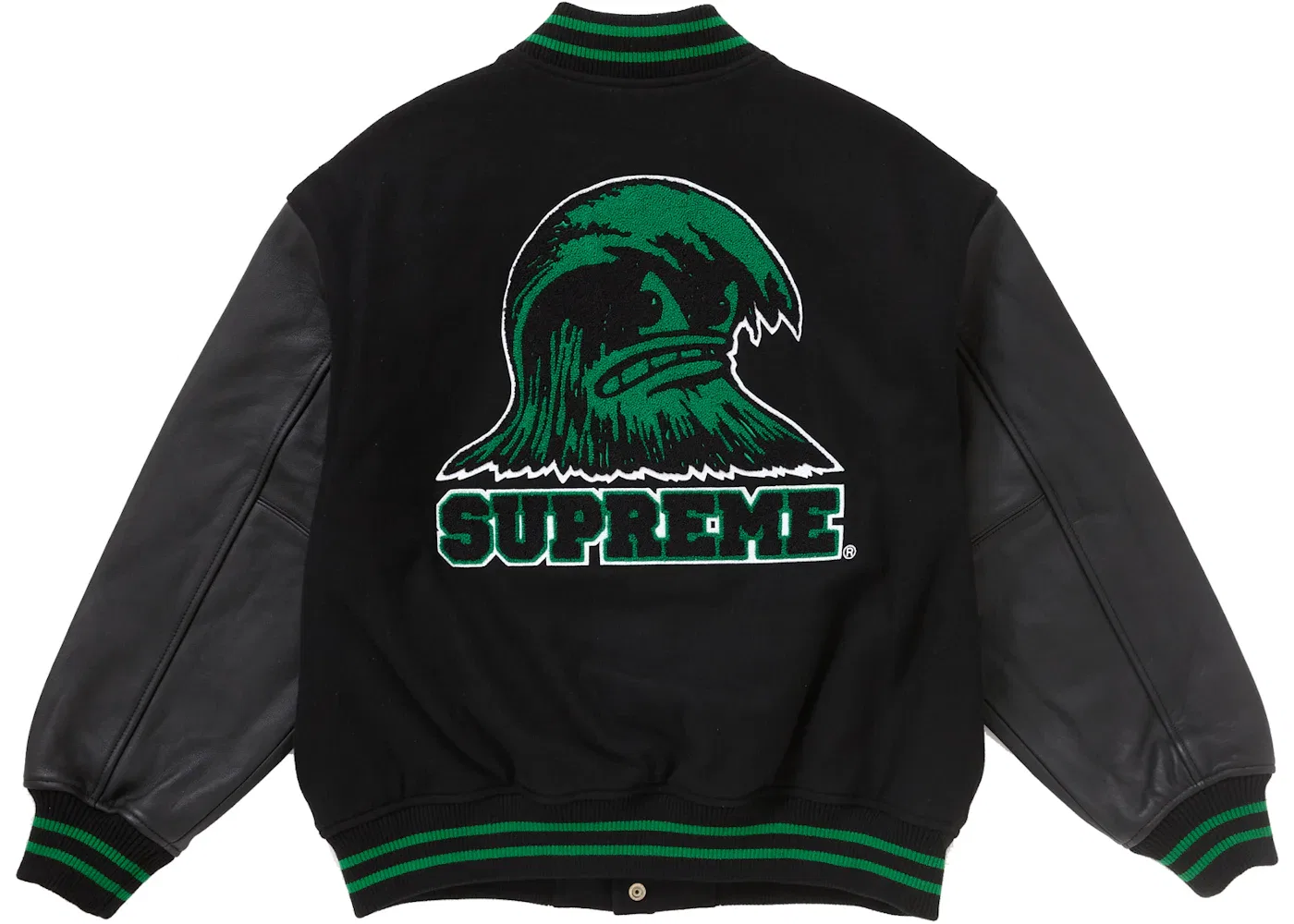 Мужская ветровка Supreme Wave Varsity Jacket Black