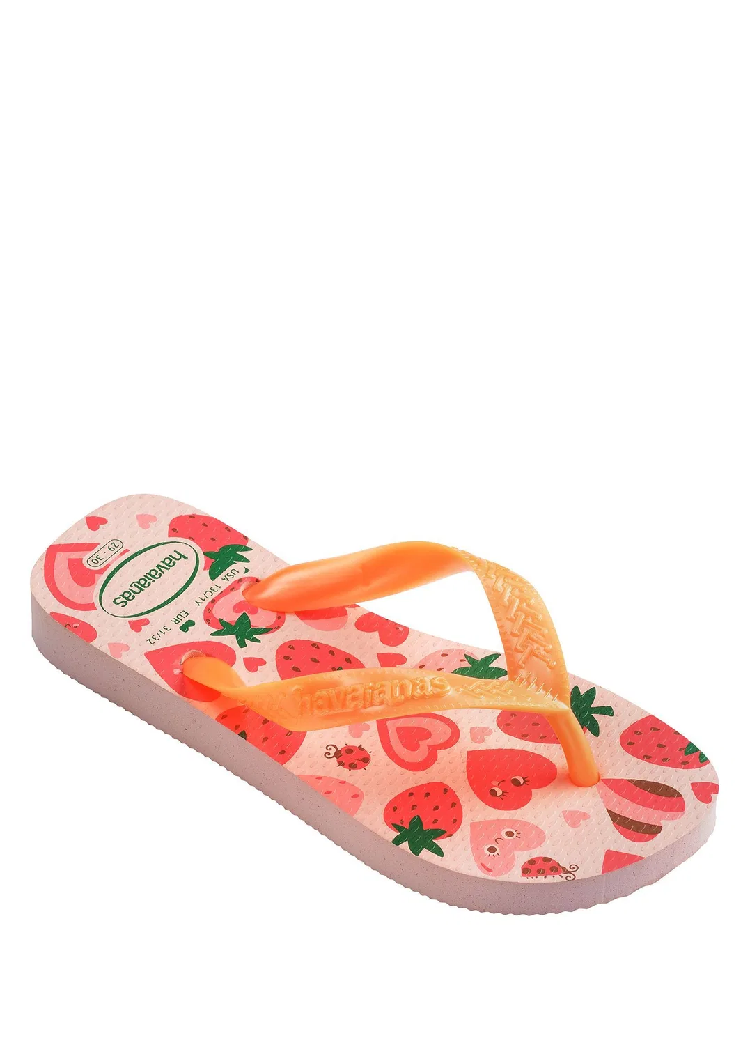 Пляжные тапочки Havaianas Flores, оранжевый — фото 2