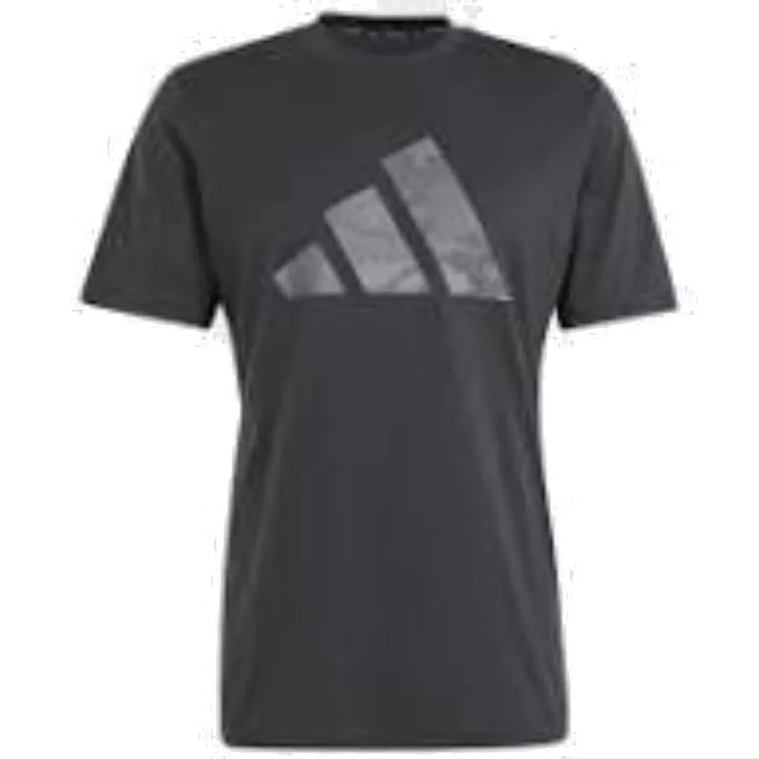 Футболка с принтом камуфляж Train Essentials Seasonal Brand Love Adidas, черный