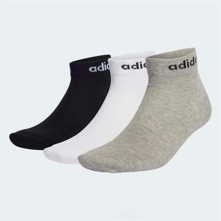 Спортивные носки 3 пары adidas, Серо-бело-черный