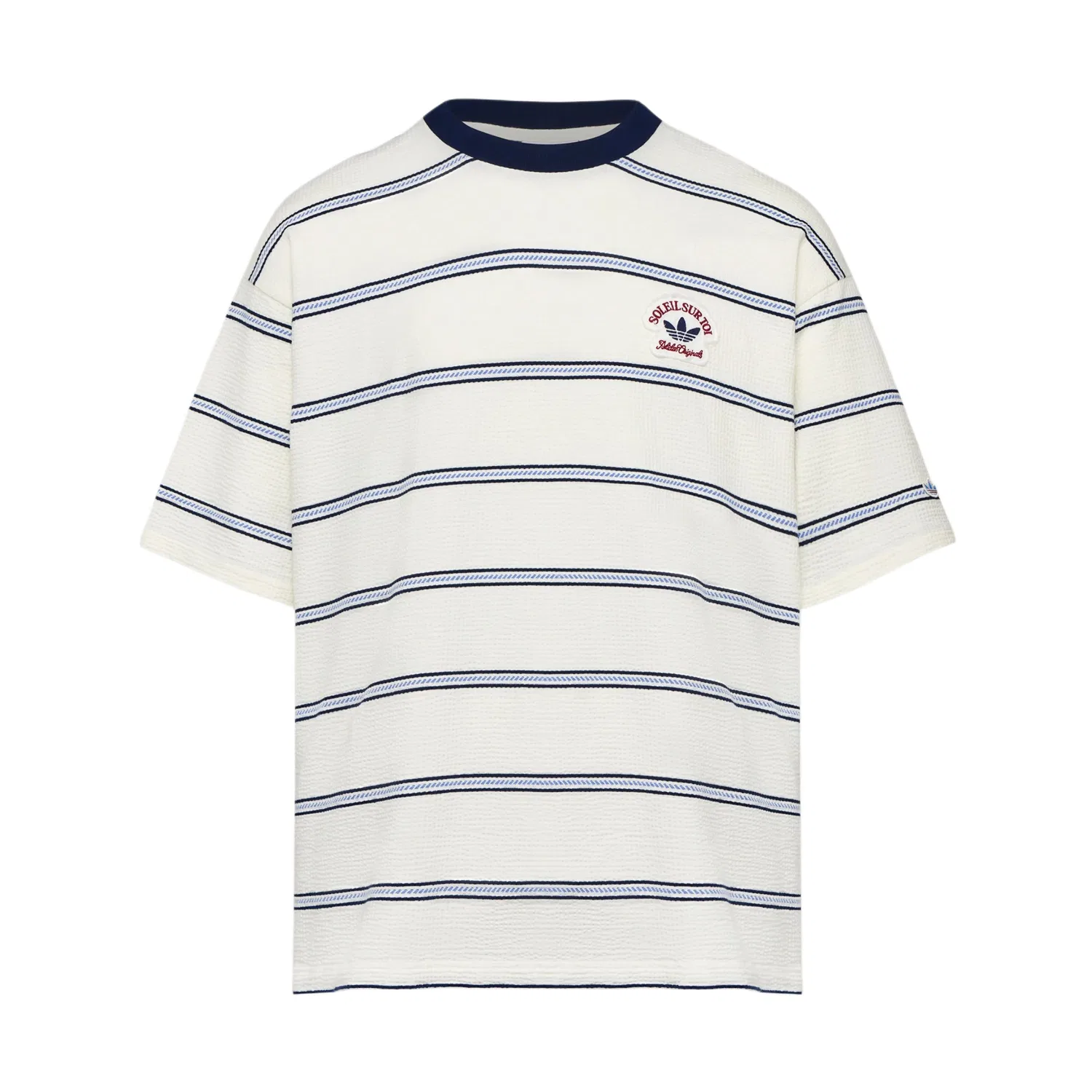 Футболка с круглым вырезом Adidas Originals, Jade White/Dark Indigo