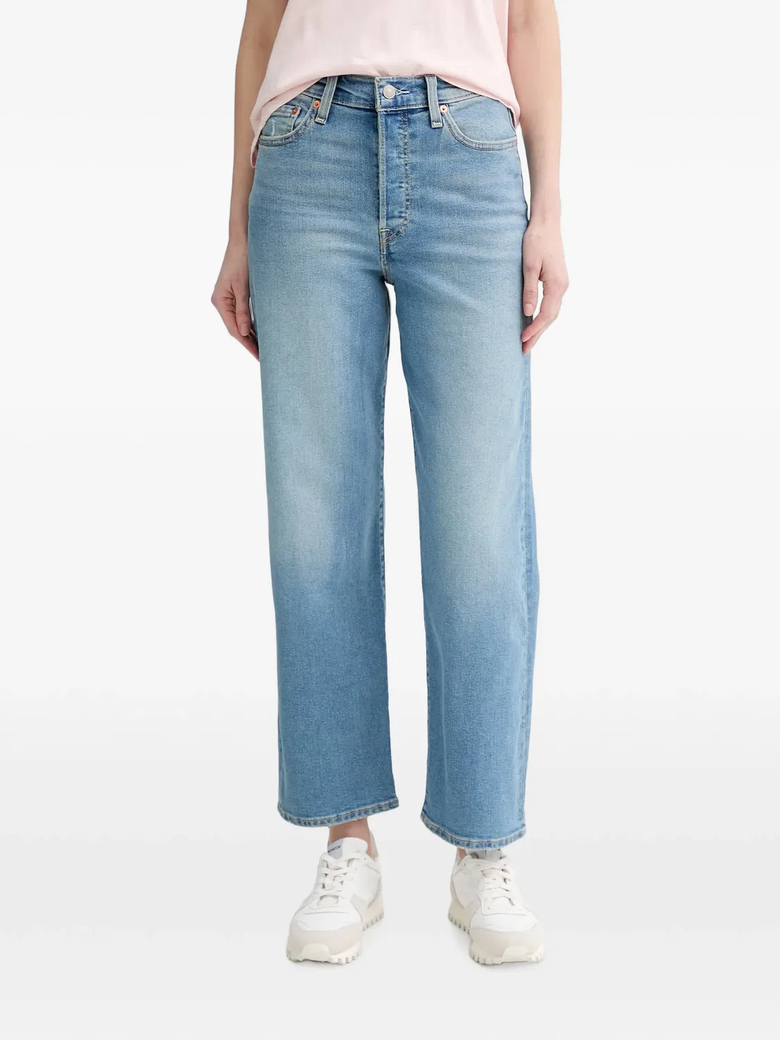 Джинсы прямого кроя Ribcage синего цвета Levi's, синий