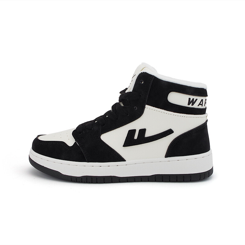 

Кроссовки WARRIOR Skateboarding Shoes Women's High-top Black, черный/белый
