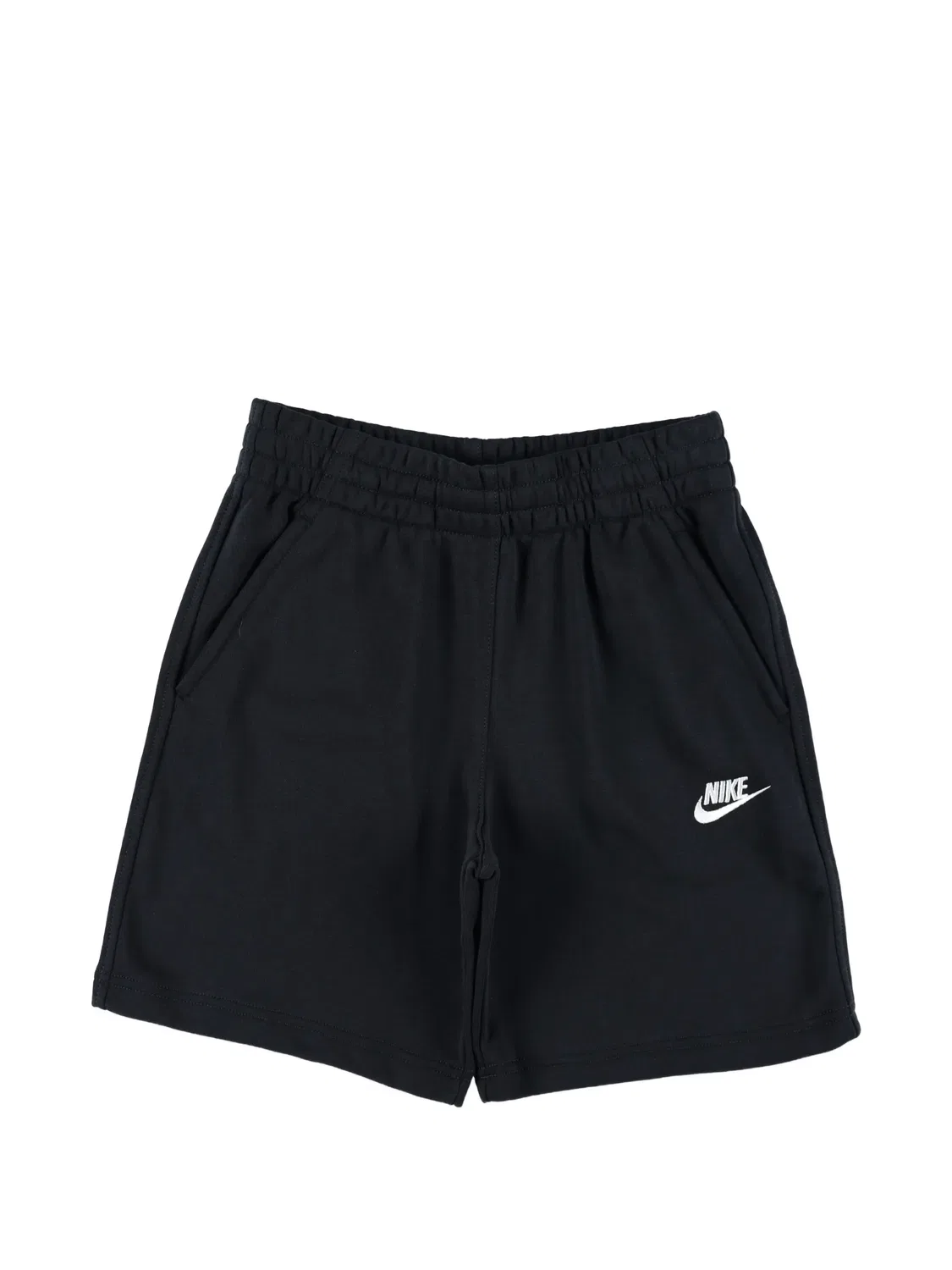Флисовые шорты с вышитым логотипом Nike Kids, черный