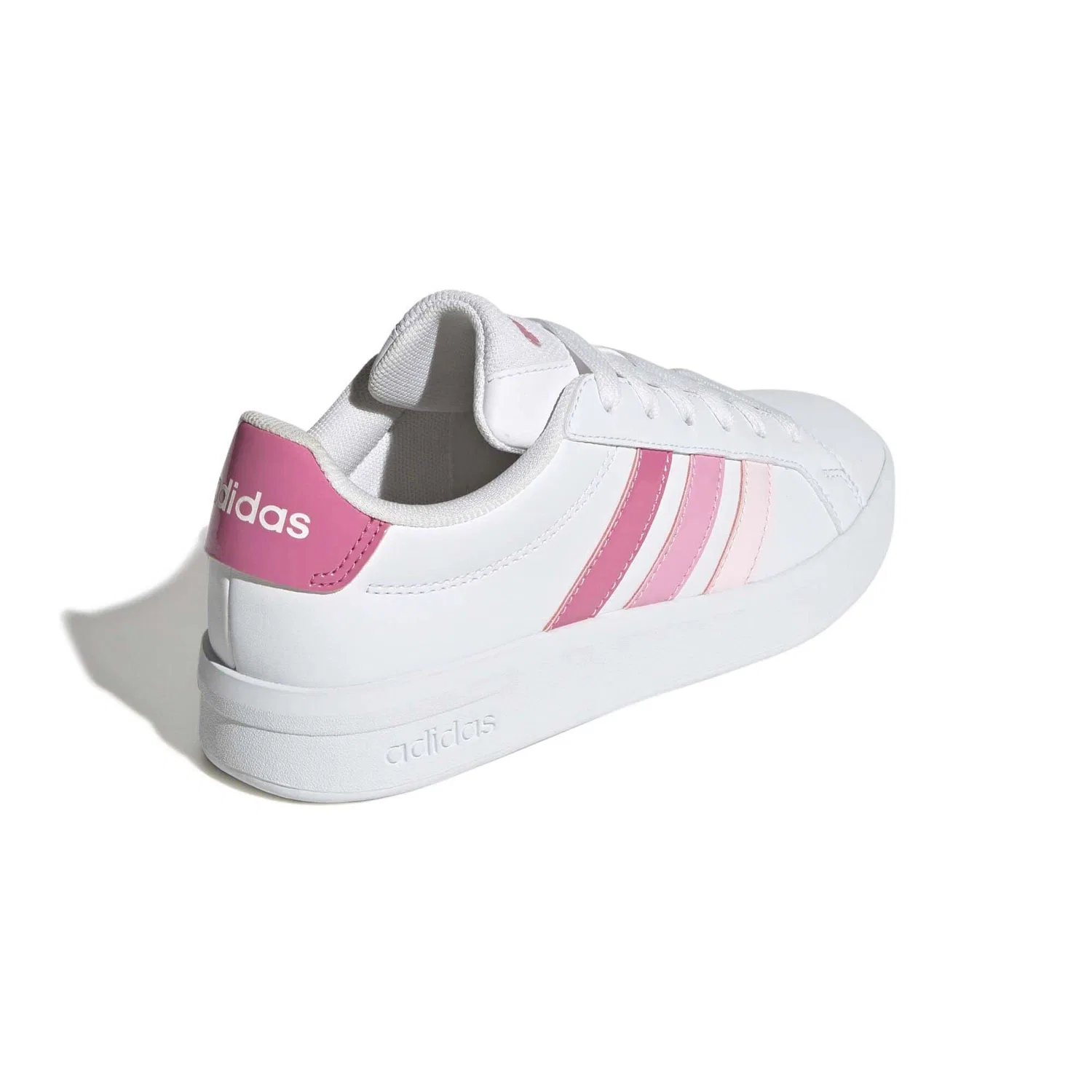 Детские кроссовки с синтетической кожей Grand Court 3.0 J Adidas, Weiß — фото 4