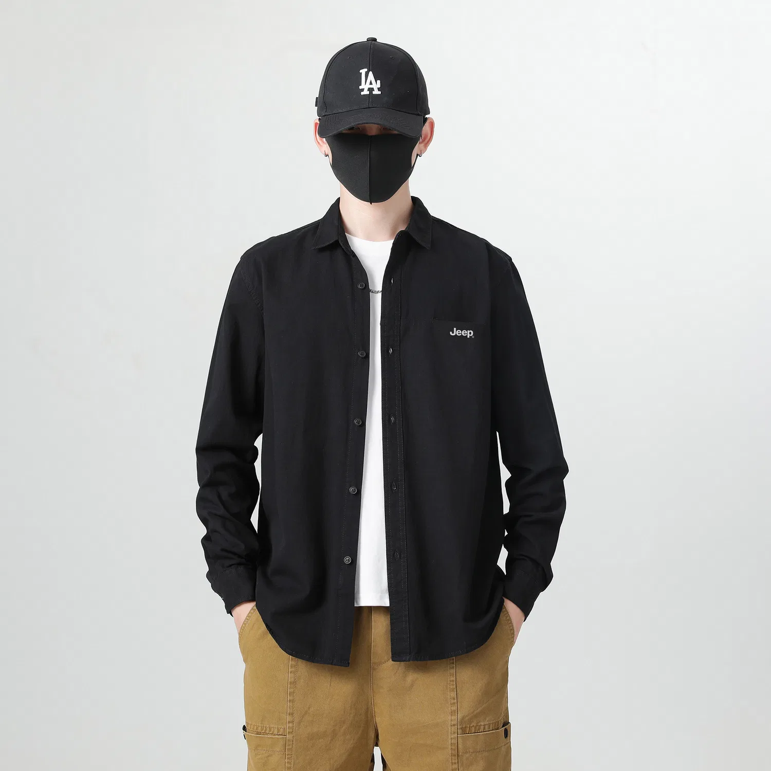 Детская рубашка в стиле кэжуал Jeep Leisure Collection Shirt, Black — фото 4