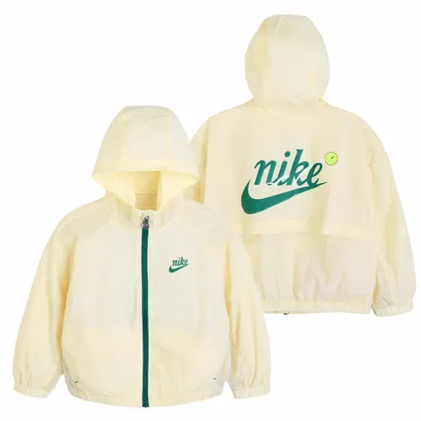 Ветровка Nike теннисная для малышей, желтая — фото 2