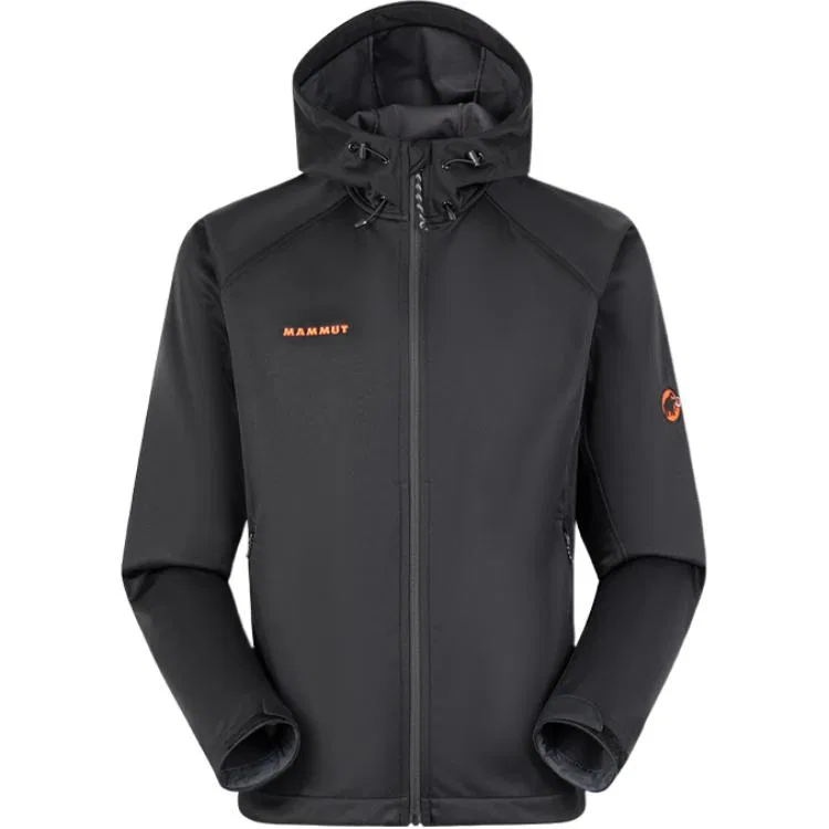 Детская софтшелл-куртка Unisex с капюшоном MAMMUT, Sage Green/Silver Sage — фото 3