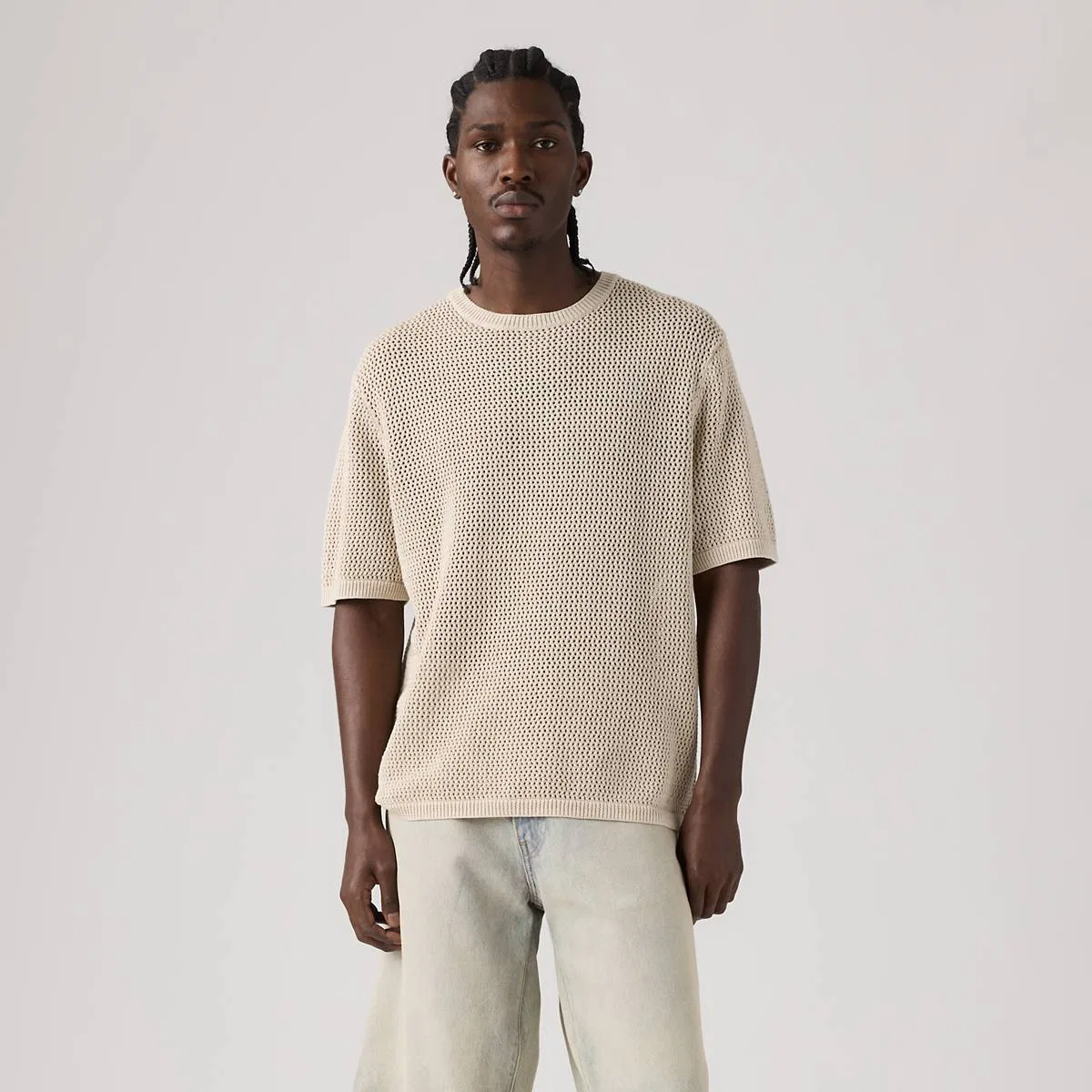 Вязаный свитер-рубашка Stinson Levi's, Pumice Stone - Tan — фото 3
