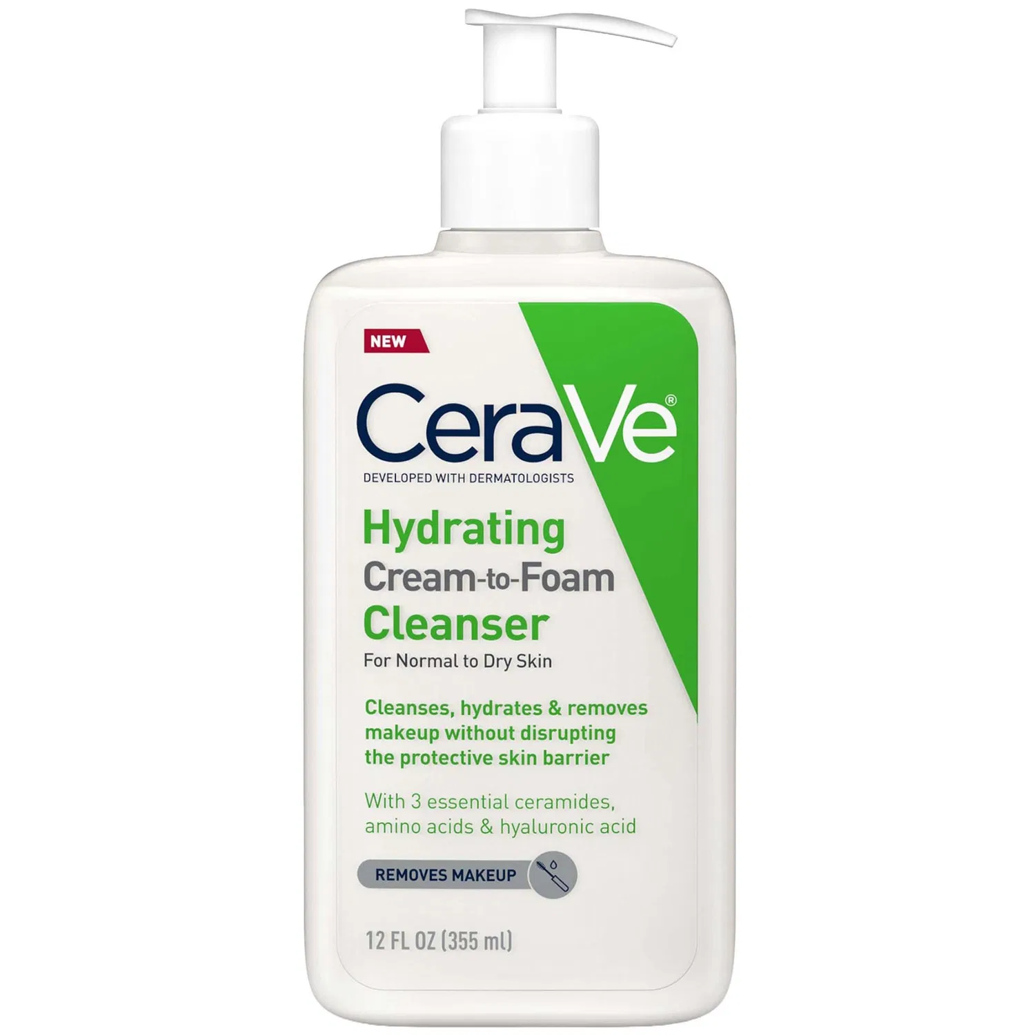 Очищающее средство для умывания с гиалуроновой кислотой CeraVe, 355 мл